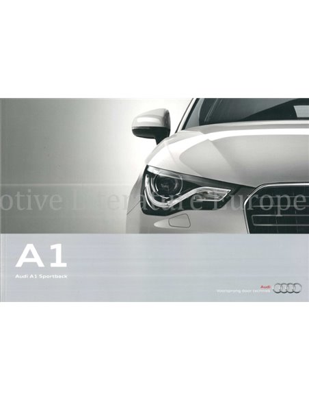 2012 AUDI A1 BROCHURE NEDERLANDS