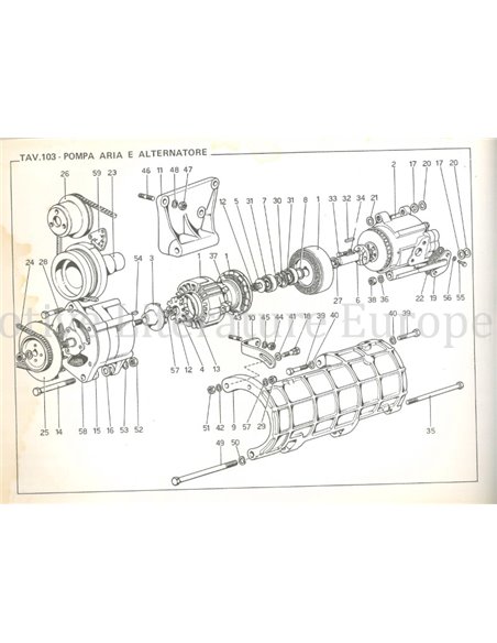 1972 FERRARI DINO 246GT ONDERDELENHANDBOEK 68/72