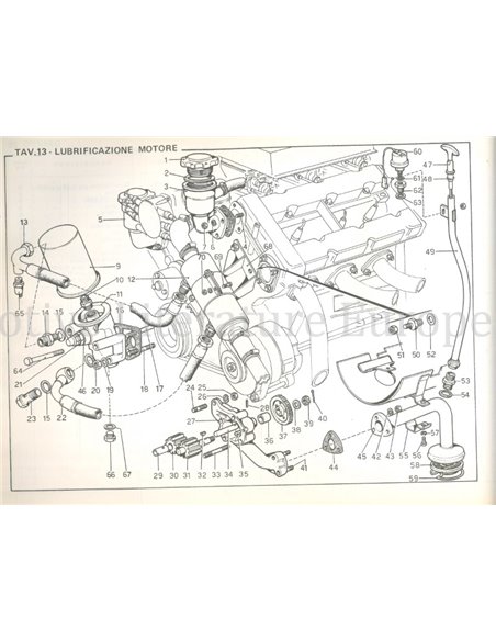 1972 FERRARI DINO 246GT ONDERDELENHANDBOEK 68/72