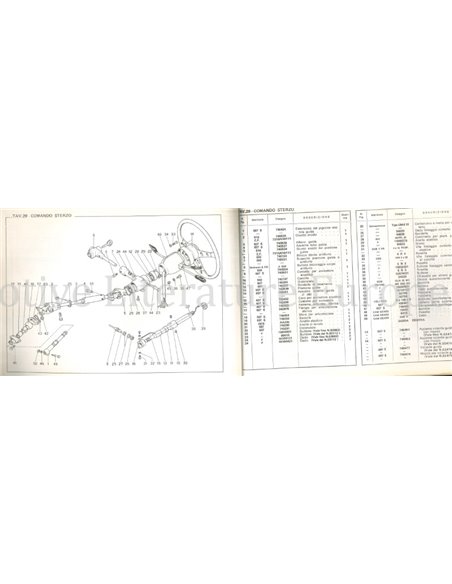 1968 FERRARI DINO 246GT ERSATZTEILKATALOG 68/72