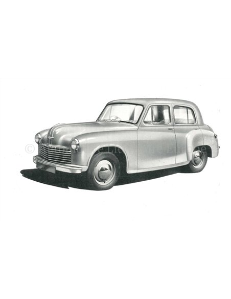 1952 HILLMAN MINX MARK III BETRIEBSANLEITUNG ENGLISCH