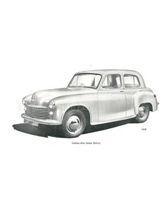 1949 HILLMAN MINX MARK IV BETRIEBSANLEITUNG ENGLISCH 2