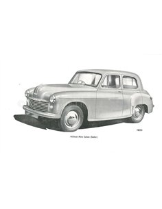 1951 HILLMAN MINX MARK V BETRIEBSANLEITUNG ENGLISCH 2