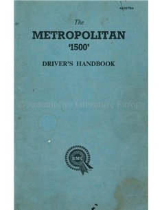 1955 AUSTIN METROPOLITAN 1500 INSTRUCTIEBOEKJE ENGELS