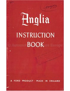 1952 FORD ANGLIA INSTRUCTIEBOEKJE ENGELS