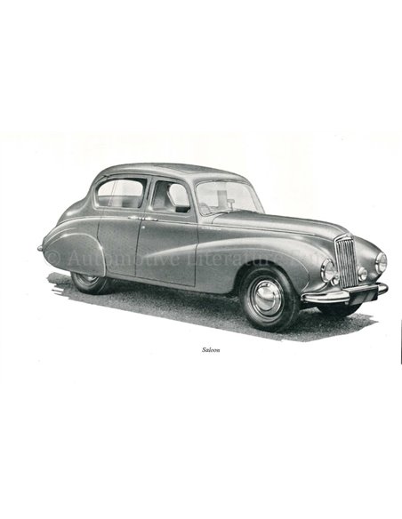 1949 SUNBEAM TALBOT 90 MK I INSTRUCTIEBOEKJE ENGELS