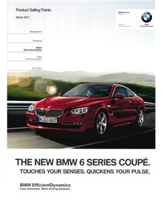 2011 BMW 6ER COUPÉ PRODUKT ARGUMENTE PROSPEKT ENGLISCH
