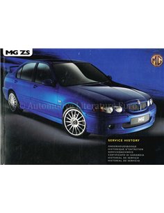 2001 MG MG ZS PETROL | DIESEL OWNERS MANUAL | SERVICE BOOK ENGLISH