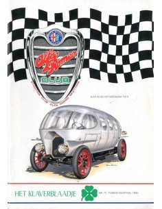 1995 ALFA ROMEO CLUB HET KLAVERBLAADJE 70 NEDERLANDS