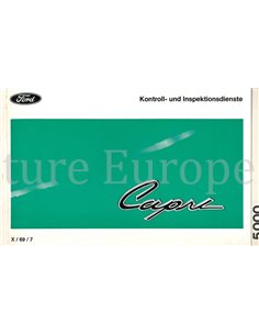 1969 FORD CAPRI INSTRUCTIEBOEKJE | SERVICEBOEKJE DUITS 2