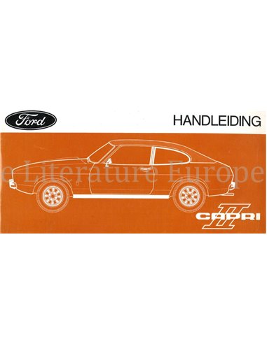 1974 FORD CAPRI II BEDIENUNGSANLEITING NIEDERLÄNDISCH