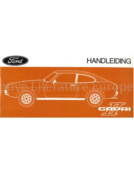 1974 FORD CAPRI II BEDIENUNGSANLEITING NIEDERLÄNDISCH