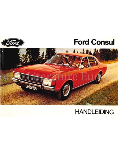 1972 FORD CONSUL BETRIEBSANLEITUNG NIEDERLÄNDISCH