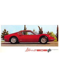 1968 FERRARI DINO 206 GT BROCHURE 20/68