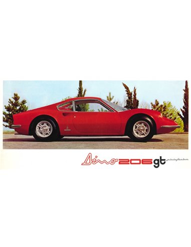 1968 FERRARI DINO 206 GT BROCHURE 20/68