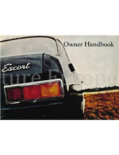 1968 FORD ESCORT INSTRUCTIEBOEKJE ENGELS