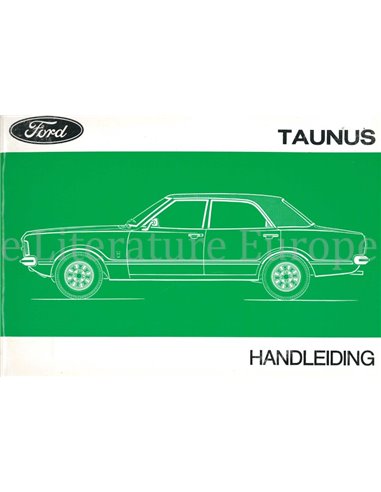1975 FORD TAUNUS BEDIENUNGSANLEITING NIEDERLÄNDISCH