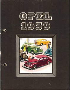 1939 OPEL RANGE BROCHURE DUTCH
