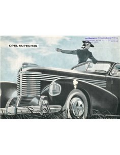 1939 OPEL SUPER SIX BROCHURE NEDERLANDS