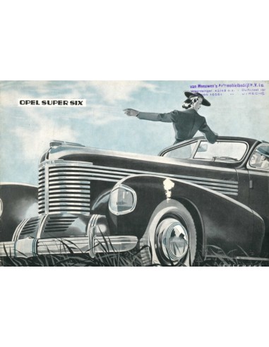 1939 OPEL SUPER SIX BROCHURE NEDERLANDS