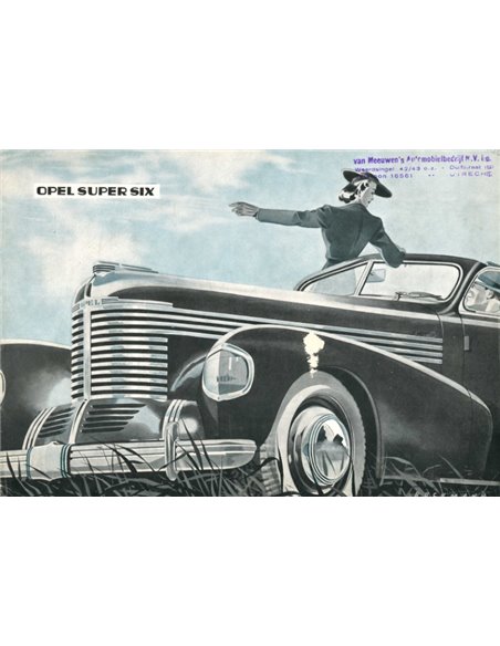 1939 OPEL SUPER SIX BROCHURE NEDERLANDS