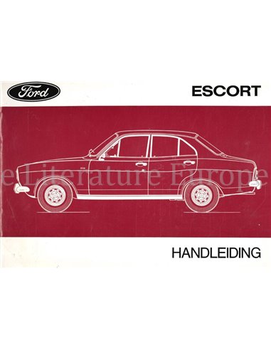 1972 FORD ESCORT OWNERS MANUAL DUTCH