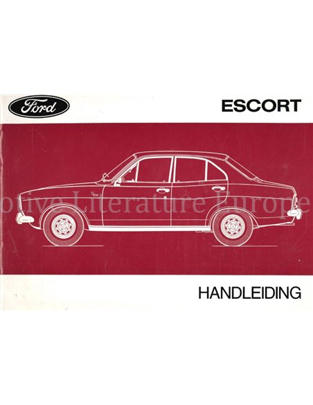 1972 FORD ESCORT OWNERS MANUAL DUTCH