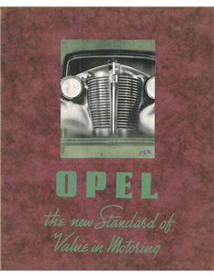 1937 OPEL PROGRAMM PROSPEKT ENGLISCH