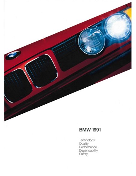 1991 BMW PROGRAMM PROSPEKT ENGLISCH (USA) 
