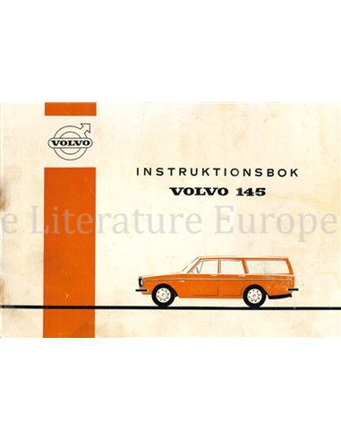 1970 VOLVO 145 BETRIEBSANLEITUNG SWEDISCH