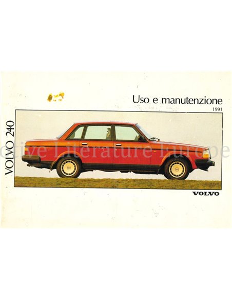 1991 VOLVO 240 INSTRUCTIEBOEKJE ITALIAANS