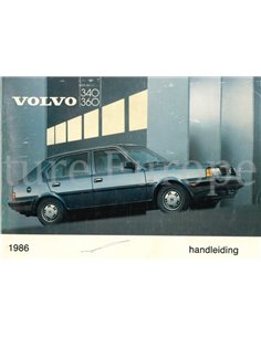 1986 VOLVO 340 | 360 OWNERS MANUAL DUTCH