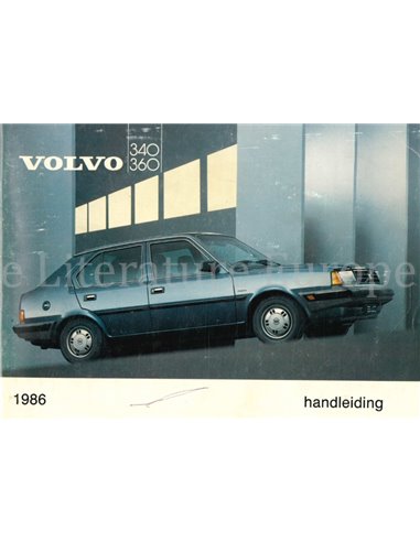 1986 VOLVO 340 | 360 INSTRUCTIEBOEKJE NEDERLANDS