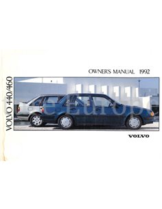 1992 VOLVO 440 | 460 INSTRUCTIEBOEKJE ENGELS