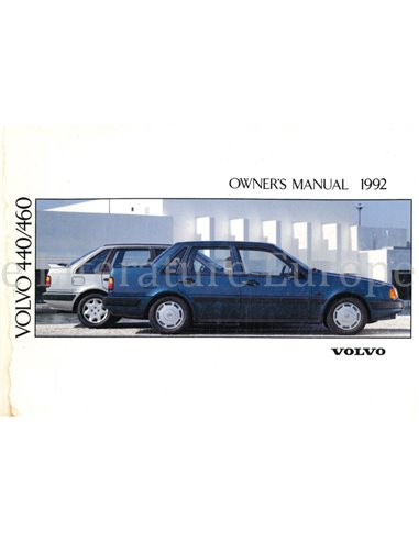 1992 VOLVO 440 | 460 OWNERS MANUAL ENGLISH