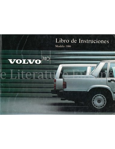 1986 VOLVO 740 OWNERS MANUAL SPANISH
