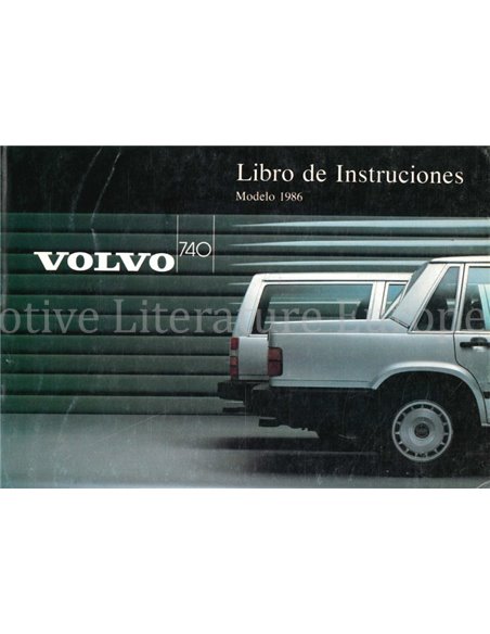 1986 VOLVO 740 OWNERS MANUAL SPANISH