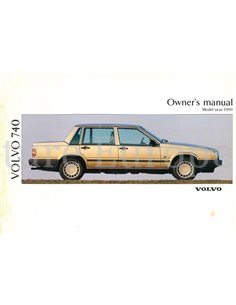 1991 VOLVO 740 INSTRUCTIEBOEKJE ENGELS