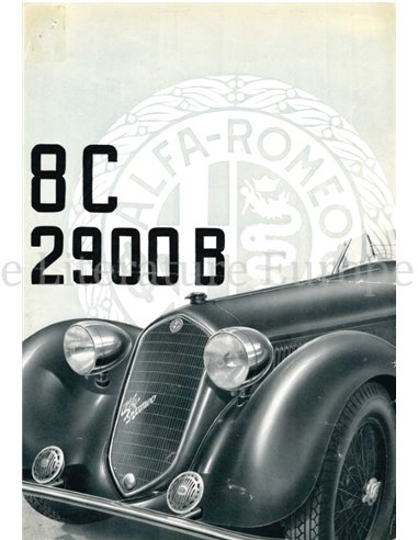 1938 ALFA ROMEO 6C 2300 B PROSPEKT FRANZÖSISCH