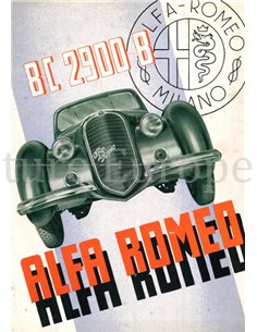 1938 ALFA ROMEO 8C 2900 2900 B BROCHURE ENGLISH 2