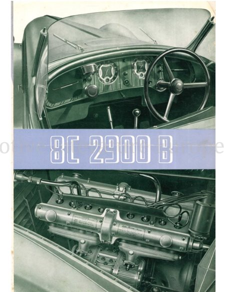 1938 ALFA ROMEO 8C 2900 B BROCHURE ENGELS