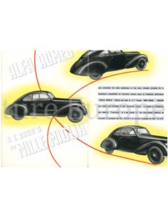 1937 ALFA ROMEO 6C 2300 B 1000 MIGLIA BROCHURE FRENCH 2