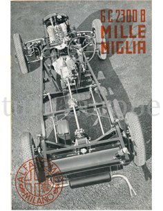 1938 ALFA ROMEO 6C 2300 B 1000 MIGLIA BROCHURE ENGELS 2