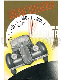 1938 ALFA ROMEO 6C 2300 B PROSPEKT FRANZÖSISCH