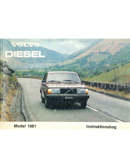 1981 VOLVO 240 DIESELINSTRUCTIEBOEKJE DEENS