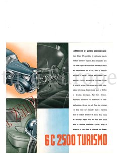 1939 ALFA ROMEO 6C 2500 TURISMO PROSPEKT FRANZÖSISCH 2