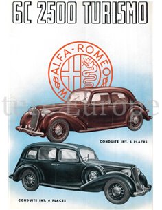 1939 ALFA ROMEO 6C 2500 TURISMO BROCHURE FRANS
