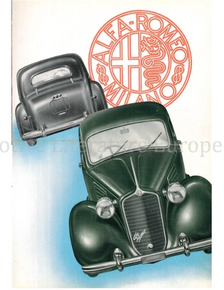 1939 ALFA ROMEO 6C 2500 TURISMO PROSPEKT FRANZÖSISCH