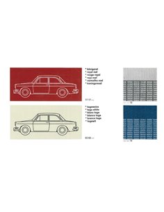 1968/69 VOLKSWAGEN 1600 KLEUREN EN BEKLEDING PROGRAMMA BROCHURE 2