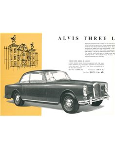 1963 ALVIS THREE LITRE (TE21) BROCHURE ENGLISH 2
